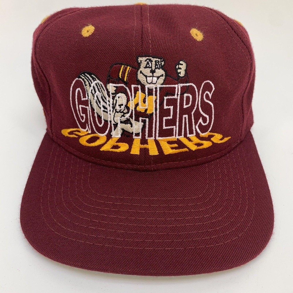 Vintage Minnesota Gophers Snapback Hat Big Ten NCAA #1 Apparel ‎ USA Made